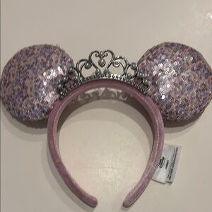 Disney Pink and Silver Minnie Ears Hair Accessory